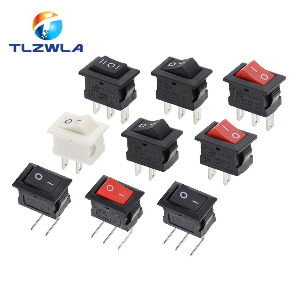 Marine Aquarium Return Pump - 5/10PCS KCD11 Rocker Switch 10*15mm Mini