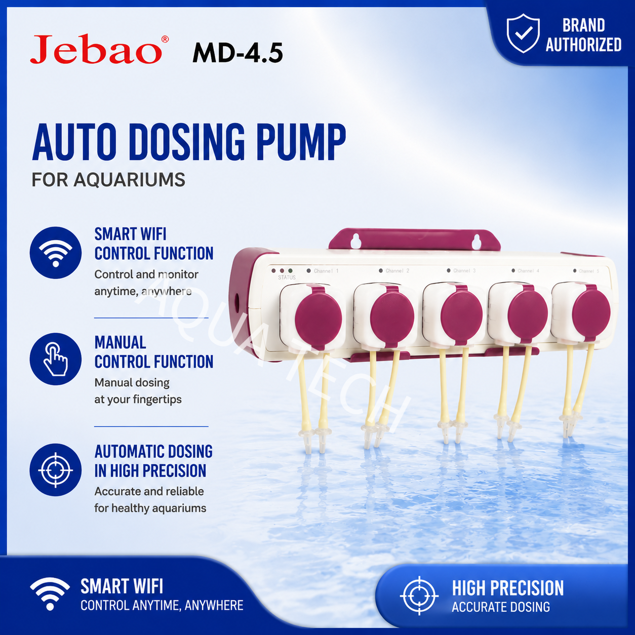 Jebao Jecod Smart Doser MD-4.5 - огляд і ціна Marine Aquarium Return Pump