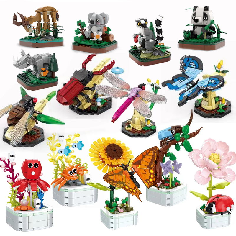 1pcs Cute Forest Animal Buildi - огляд і ціна Marine Zoo