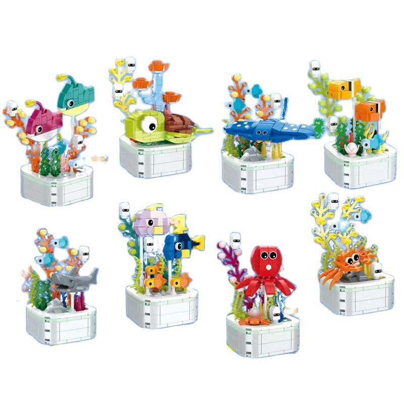 1pcs Cute Forest Animal Buildi - огляд і ціна Marine Zoo