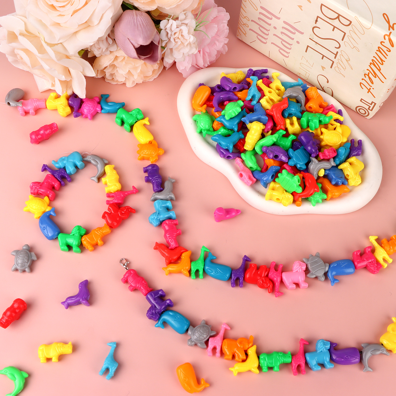 800 Pcs Animal Shaped Beads An - огляд і ціна Marine Zoo