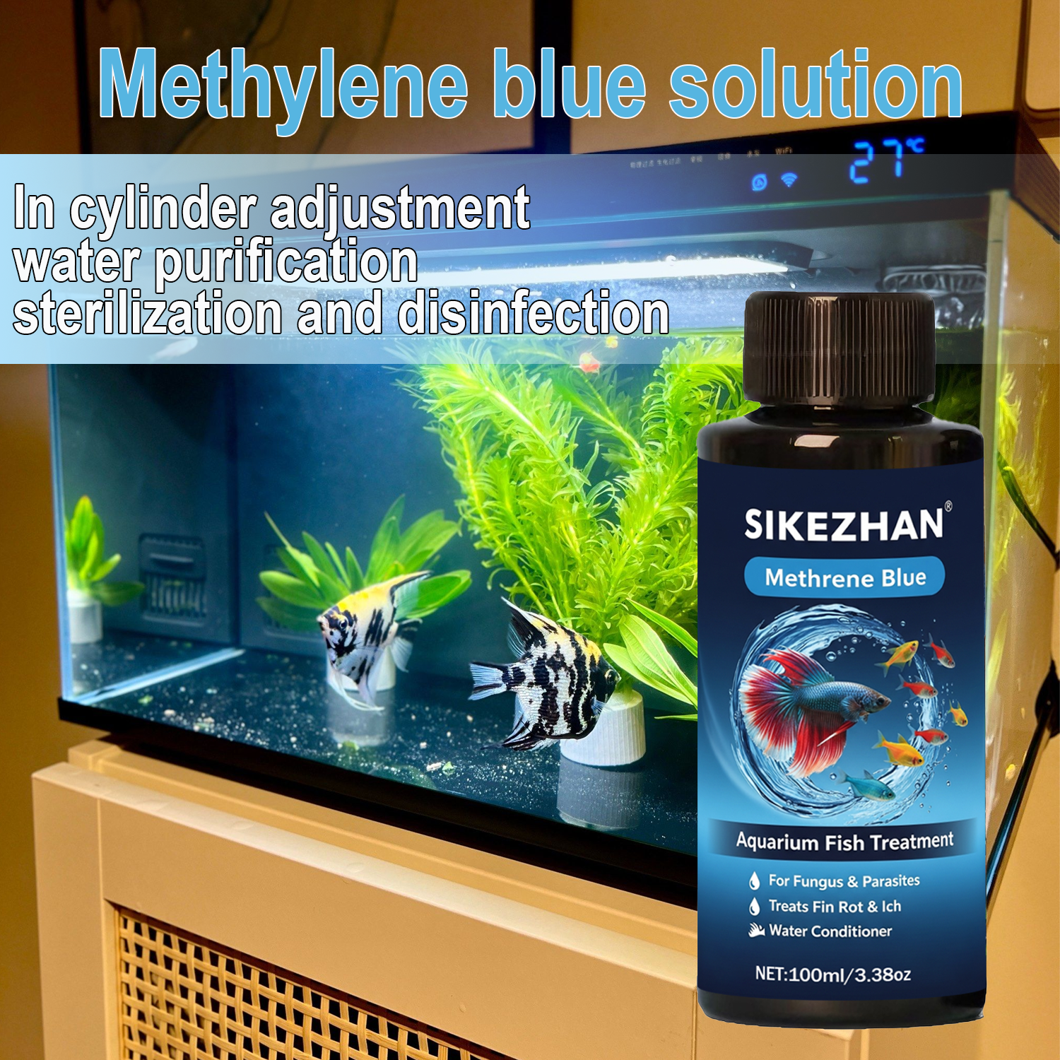 Methylene Blue Solution Aquari - огляд і ціна Aquarium Blue Marine