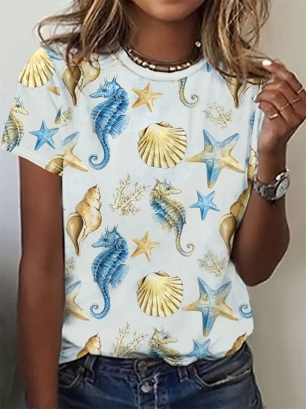 Summer Women's Cute Animal T-s - огляд і ціна Marine Zoo