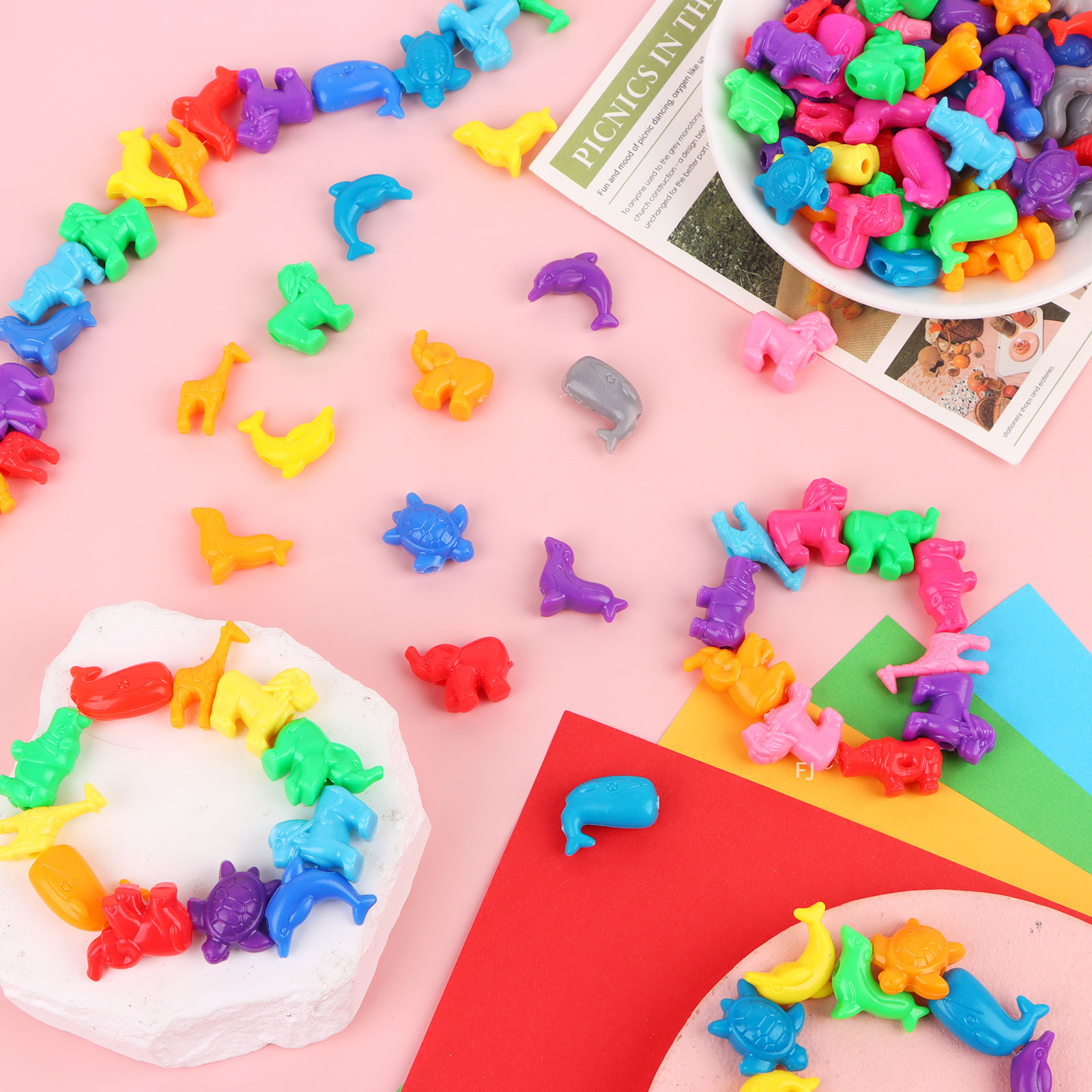 [YU]400 Pcs Mixed Animal Shape - огляд і ціна Marine Zoo