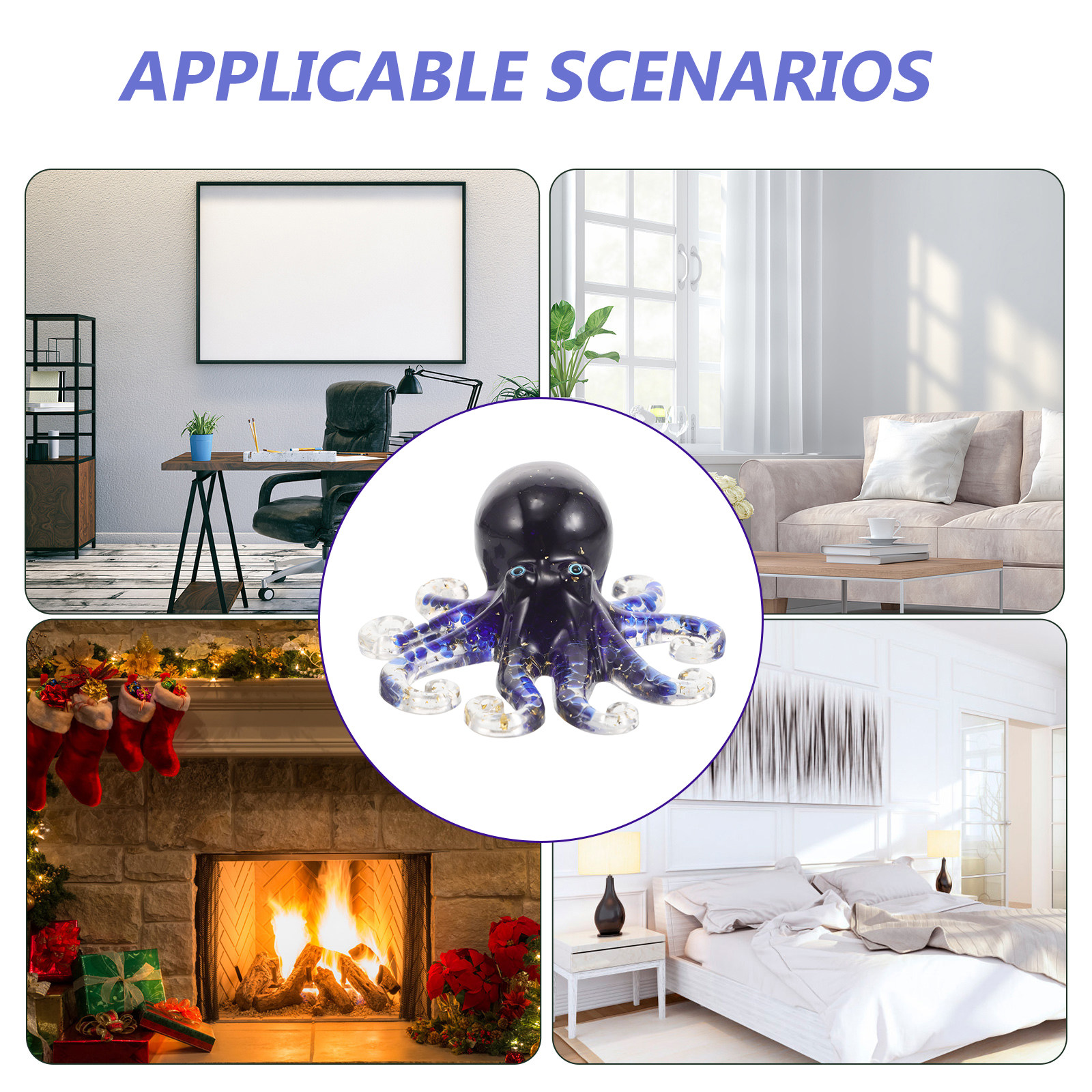 Crystal Octopus Desktop Decor  - огляд і ціна Marine Aquarium Epoxy