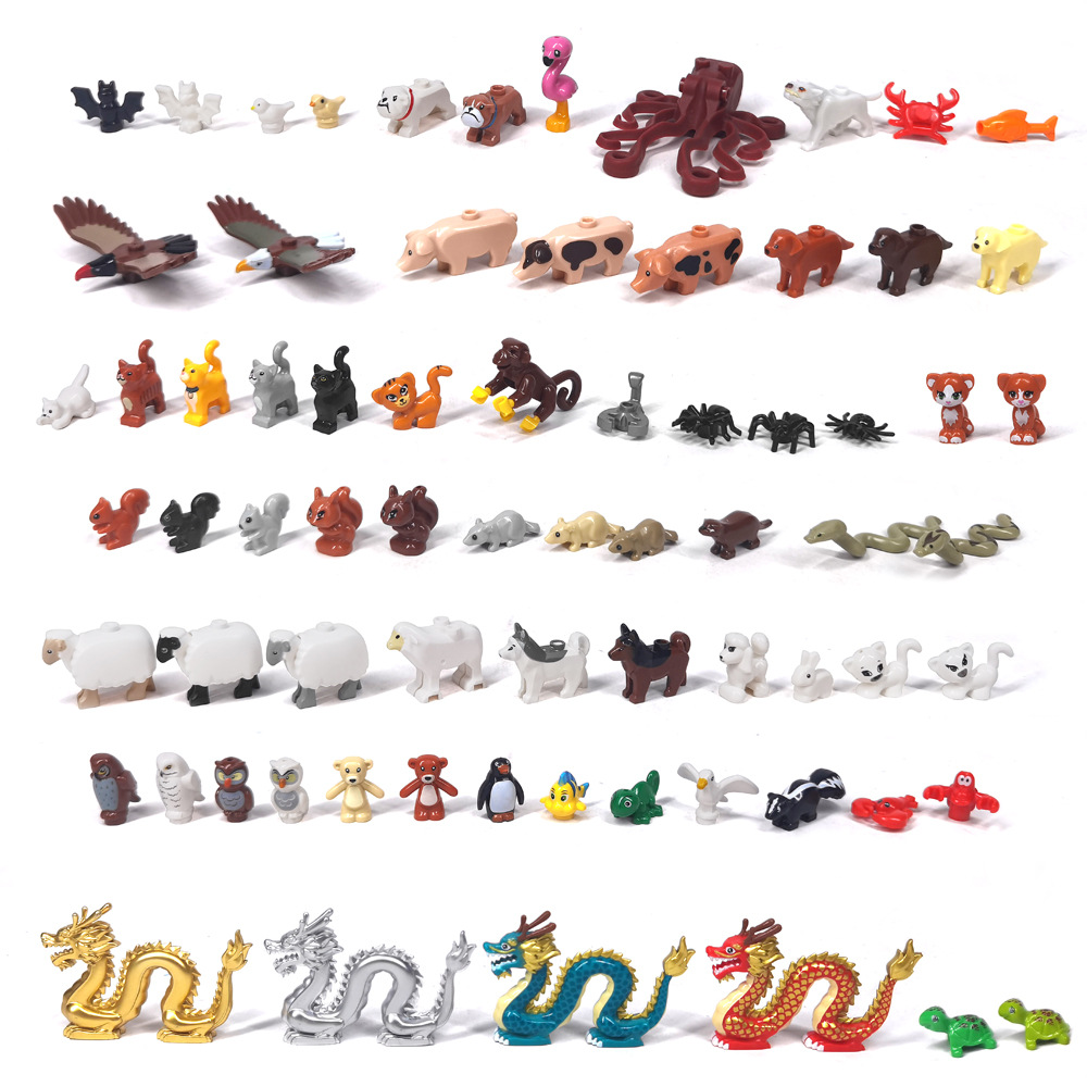 MOC 1PCS Printed Zoo Animals C - огляд і ціна Marine Zoo