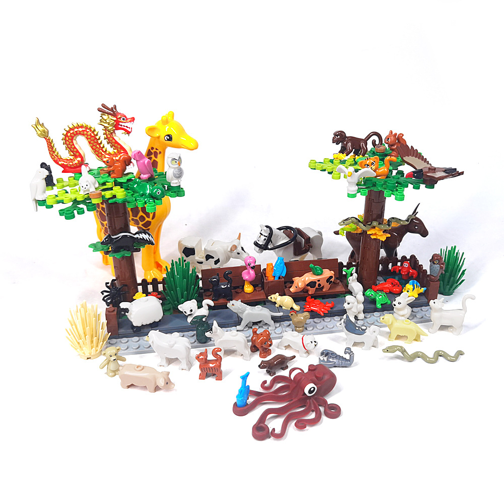 MOC 1PCS Printed Zoo Animals C - огляд і ціна Marine Zoo
